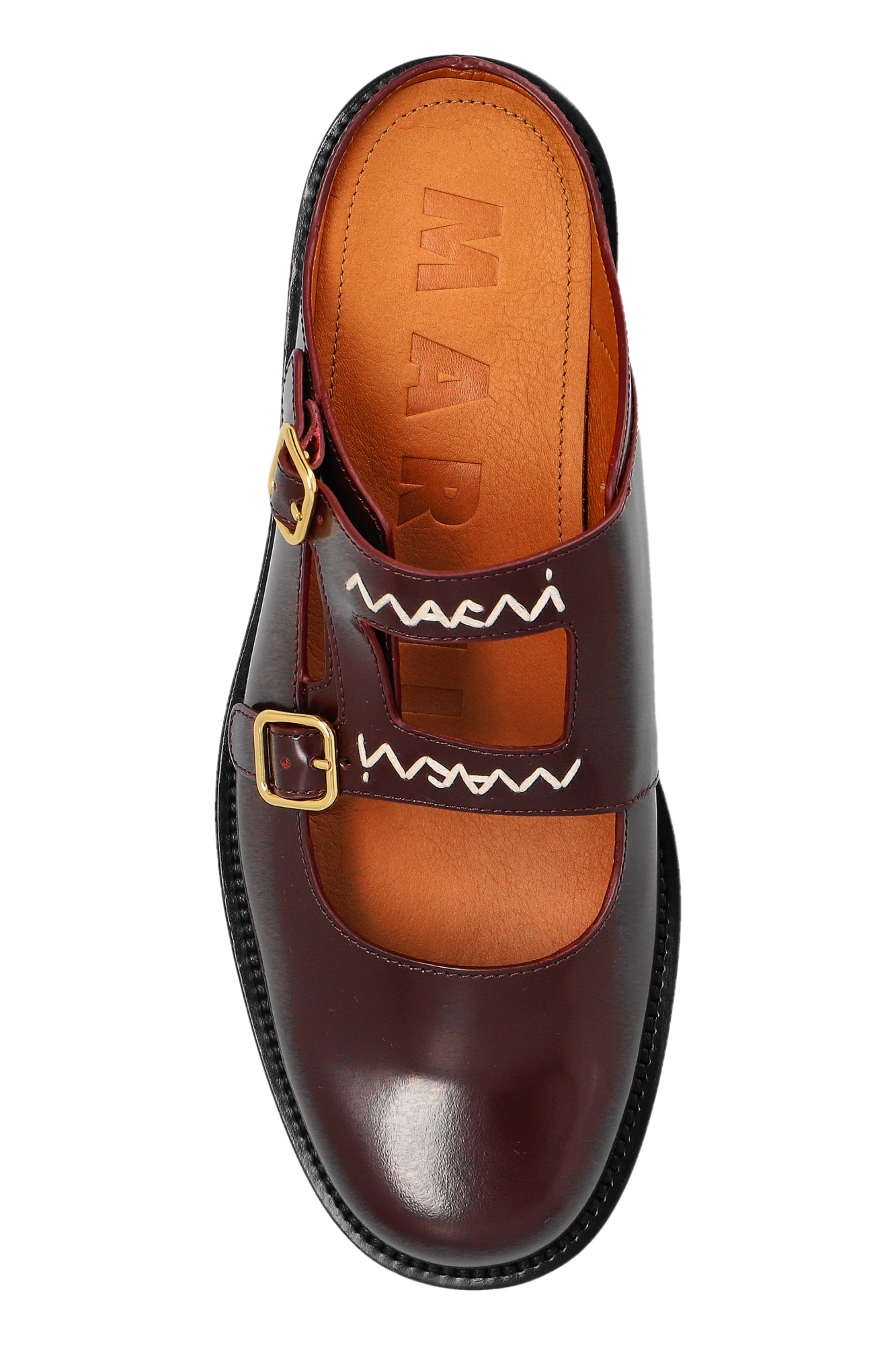 スニーカー Marni Calf Leather Sneakers With Rounded Toe Marni Leather Slides | Women's Shoes | Vitkac
